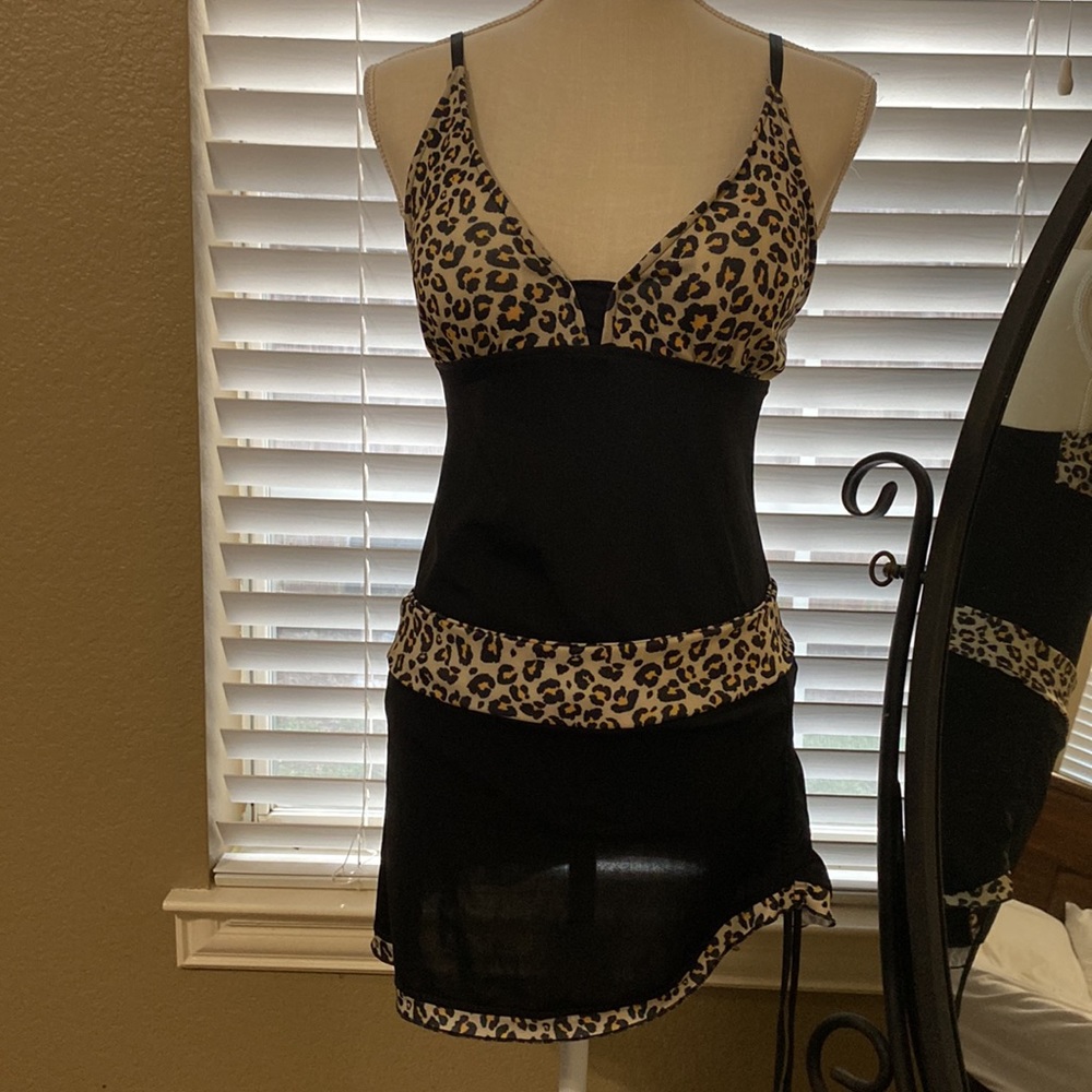 Leopard tankini skirt set - Picture 6 of 9